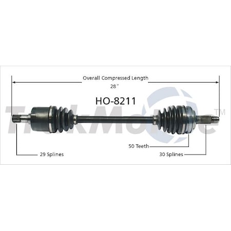 Surtrack Axle Cv Axle Shaft, Ho-8211 HO-8211